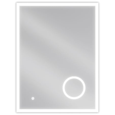 Mexen Kala osvetlené kúpeľňové zrkadlo s kozmetickým zrkadielkom 60 x 80 cm, LED 6000K, proti zahmlievaniu - 9820-060-080-611-00