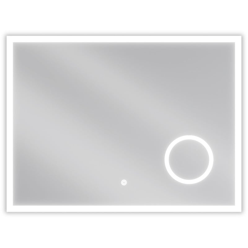 Mexen Kala LED kúpeľňové zrkadlo s kozmetickým zo 80 x 60 cm, LED 6000K, proti zahmlievaniu - 9820-080-060-611-00