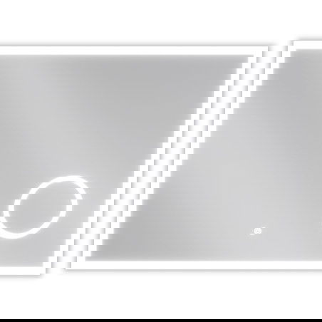 Mexen Kala podsvietené kúpeľňové zrkadlo s kozmetickým zrkadielkom 80 x 60 cm, LED 6000K, antysteam - 9820-080-060-611-00