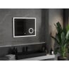 Mexen Kala LED kúpeľňové zrkadlo s kozmetickým zo 80 x 60 cm, LED 6000K, proti zahmlievaniu - 9820-080-060-611-00