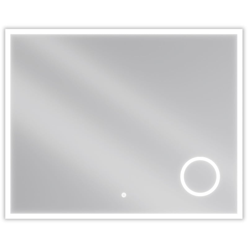 Mexen Kala osvetlené kúpeľňové zrkadlo s kozmetickým zrkadielkom 100 x 80 cm, LED 6000K, antivap - 9820-100-080-611-00