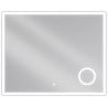 Mexen Kala osvetlené kúpeľňové zrkadlo s kozmetickým zrkadielkom 100 x 80 cm, LED 6000K, antivap - 9820-100-080-611-00