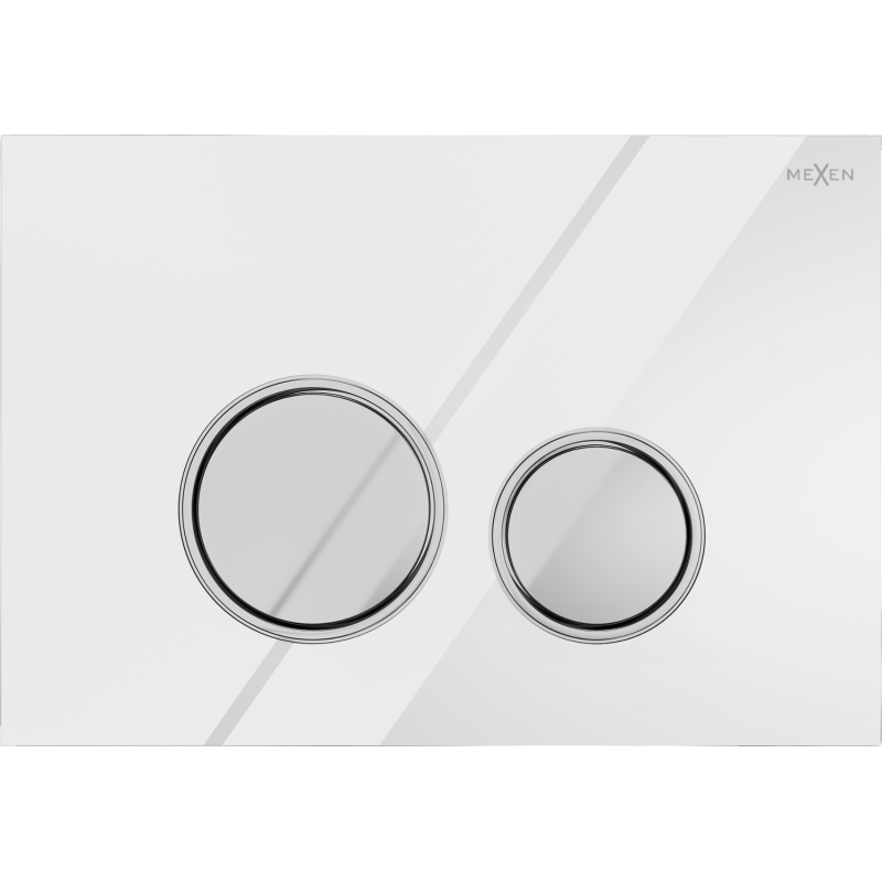 Mexen Fenix 06 splachovacie tlačidlo, biele - 600620