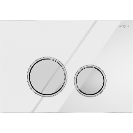 Mexen Fenix 06 splachovacie tlačidlo, biele - 600620