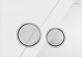 Mexen Fenix 06 splachovacie tlačidlo, biele - 600620