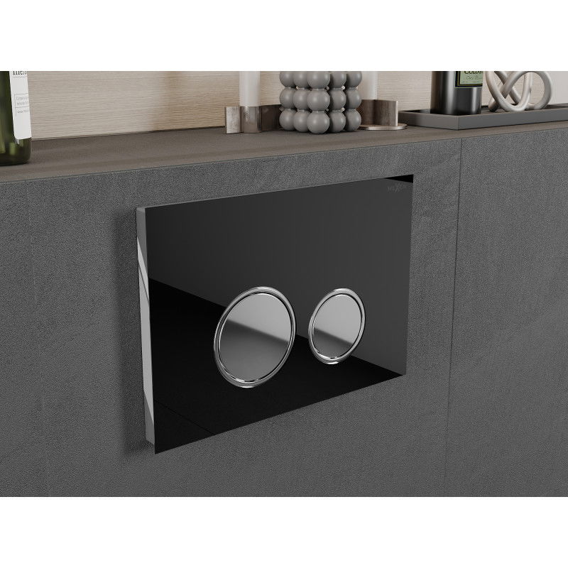 Mexen Fenix 06 splachovací tlačidlo, čierne - 600623