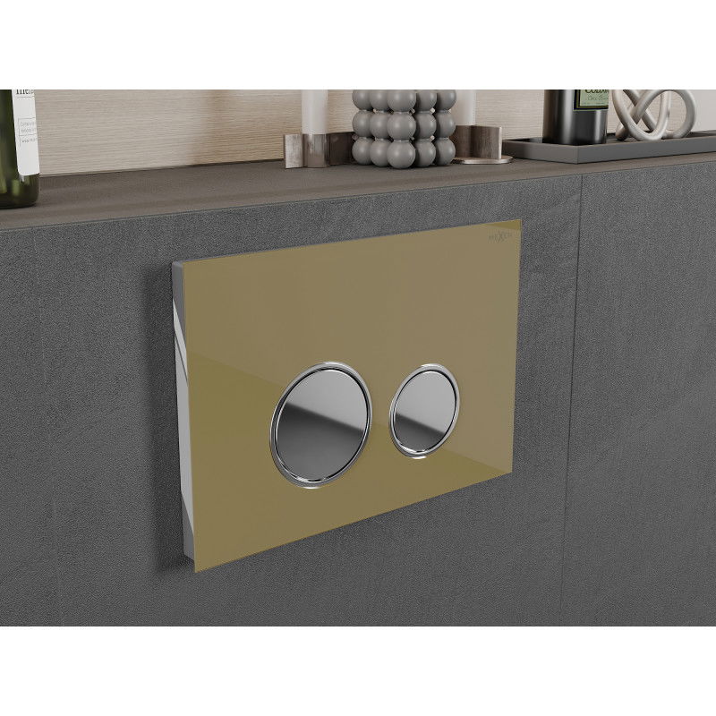 Mexen Fenix 06 splachovací tlačidlo, zlatý šampanský - 600624