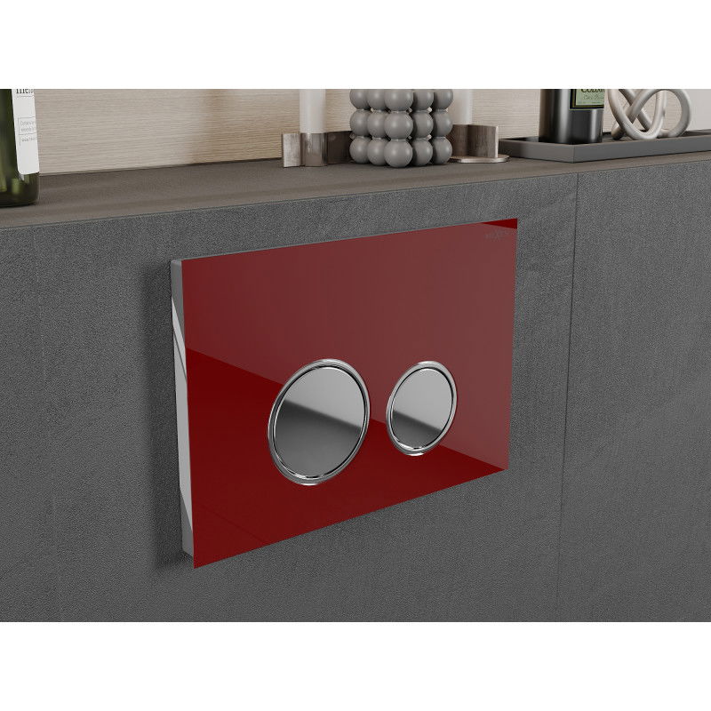 Mexen Fenix 06 splachovacie tlačidlo, červené - 600627