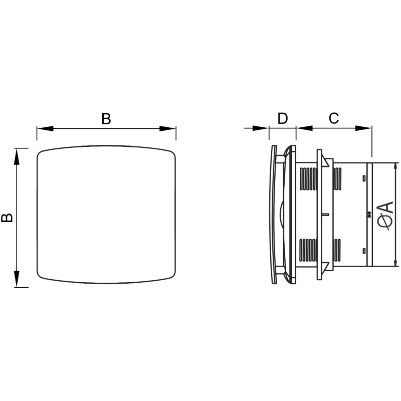 Mexen AXS 120 kúpeľňový ventilátor so snímačom vlhkosti, biely - W9601-125H-00