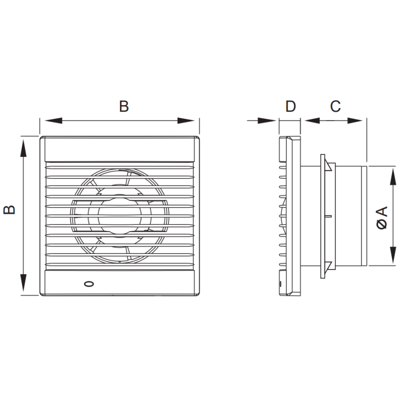 Mexen EXS 120 kúpeľňový ventilátor, šnúrkový spínač, biely - W9604-125K-00
