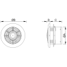 Mexen WXR 100 kúpeľňový ventilátor, biely - W9605-100-00
