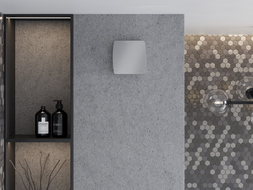 Mexen AXS 100 kúpeľňový ventilátor s vlhkostným senzorom, strieborný - W9601-100H-11