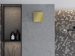 Mexen AXS 100 kúpeľňový ventilátor so senzorom vlhkosti, zlatý - W9601-100H-50