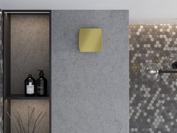 Mexen AXS 100 ventilátor kúpeľňový so senzorom vlhkosti, zlatý - W9601-100H-50