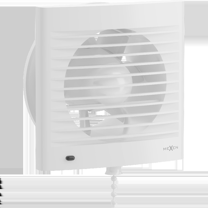 Mexen EXS 120 kúpeľňový ventilátor, spínacia šnúrka, biely - W9604-125K-00