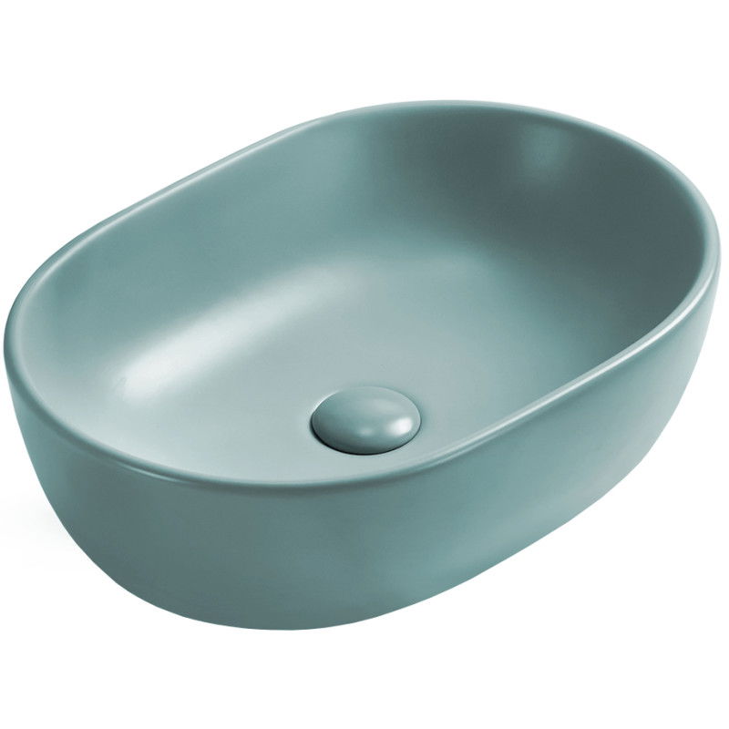 Mexen Viki umývadlo na dosku 48 x 35 cm, svetlozelená matná - 21054848