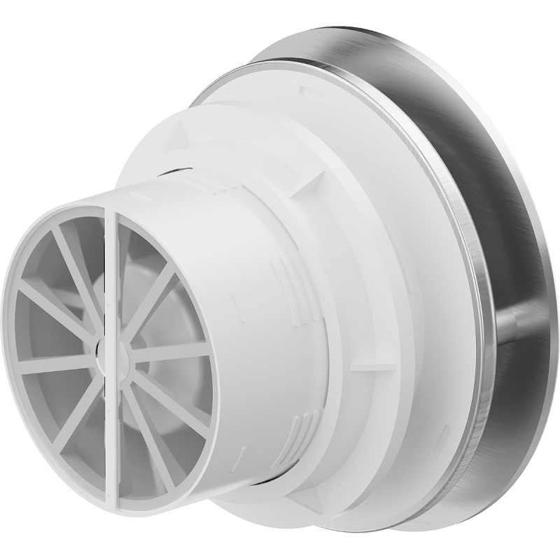 Mexen AXR 100 kúpeľňový ventilátor so senzorom vlhkosti, strieborný - W9602-100H-11