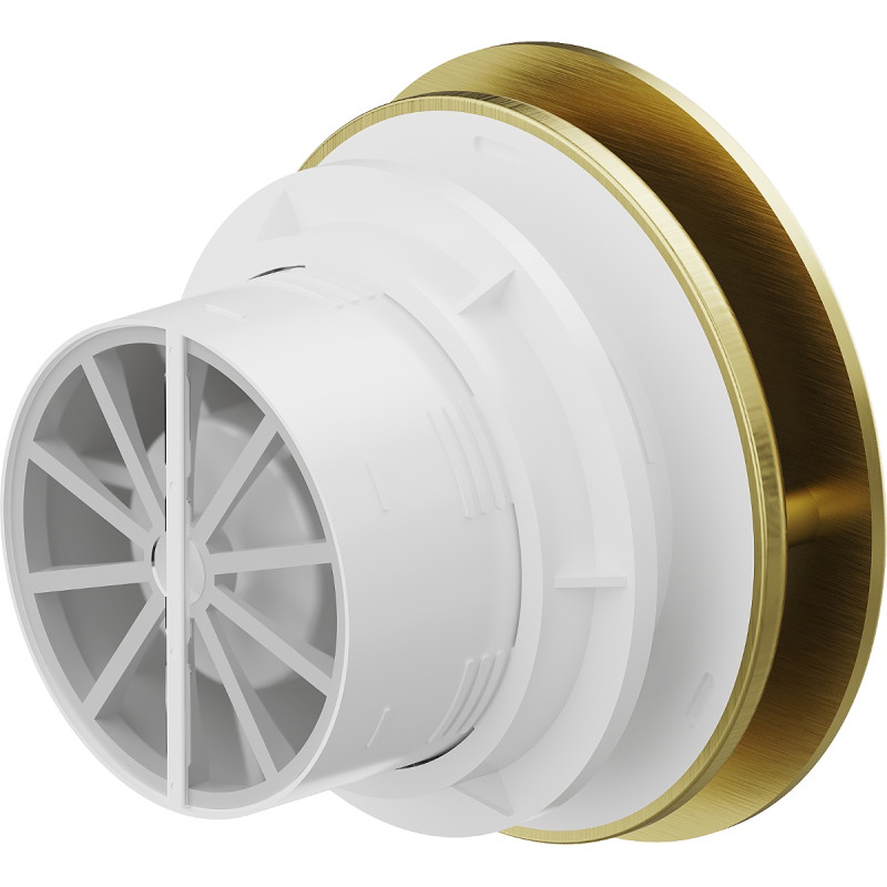 Mexen AXR 100 kúpeľňový ventilátor so senzorom vlhkosti, zlatý - W9602-100H-50