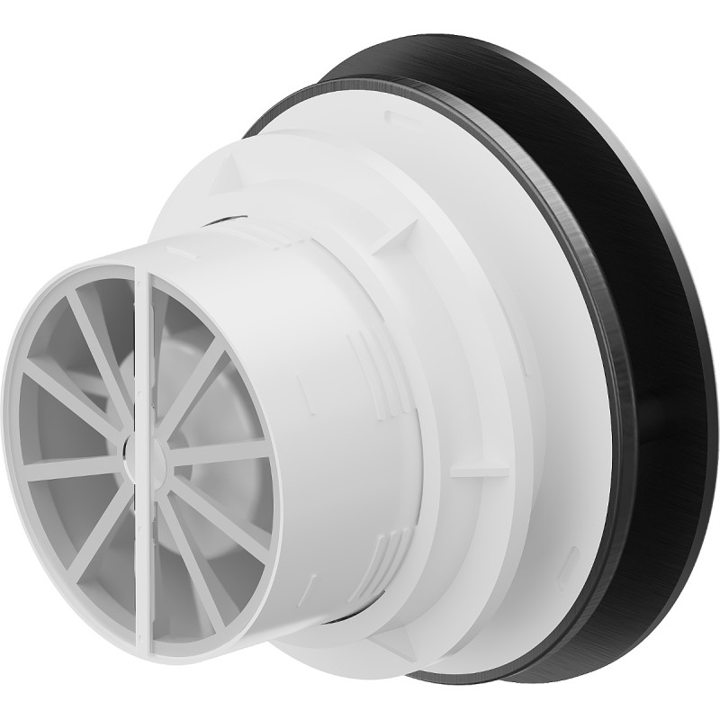 Mexen AXR 100 kúpeľňový ventilátor so snímačom vlhkosti, čierny - W9602-100H-70