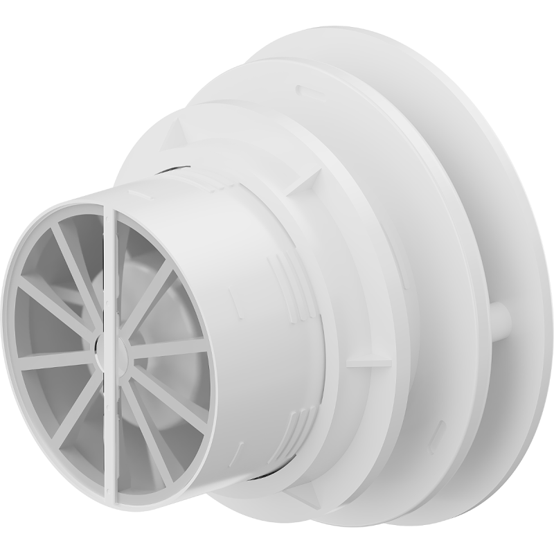 Mexen AXR 100 kúpeľňový ventilátor s časovačom, biely - W9602-100T-00