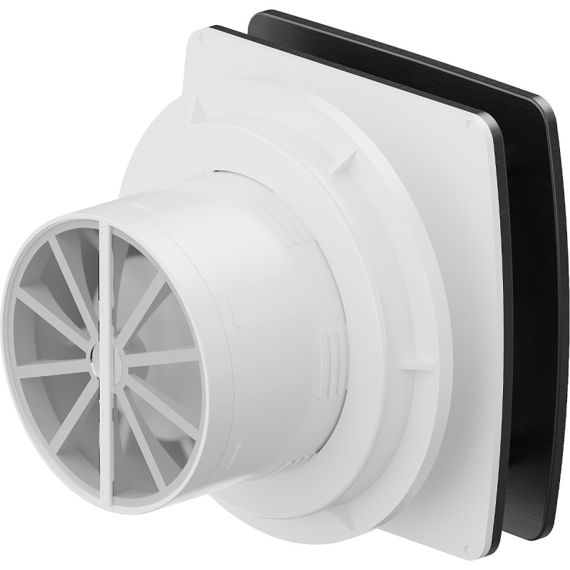 Mexen AXS 100 kúpeľňový ventilátor so snímačom vlhkosti, čierny - W9601-100H-70