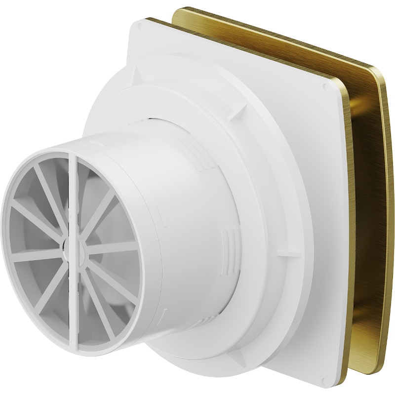 Mexen AXS 100 ventilátor kúpeľňový so senzorom vlhkosti, zlatý - W9601-100H-50