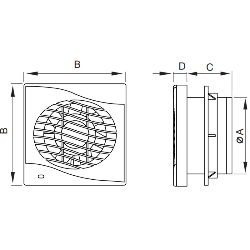 Mexen DXS 120 kúpeľňový ventilátor, šnúrkový spínač, biely - W9603-125K-00