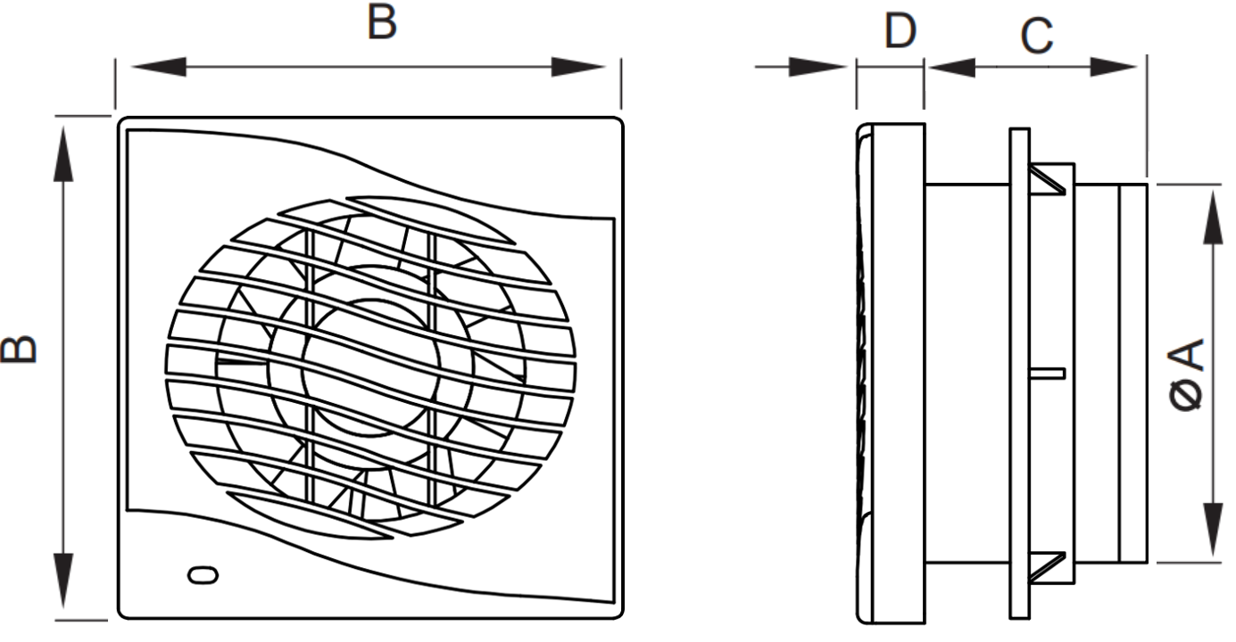 Mexen DXS 120 kúpeľňový ventilátor, šnúrkový spínač, biely - W9603-125K-00