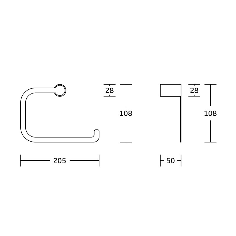 Mexen Base vešiak na uterák, čierny/zlatý - 70882321-57