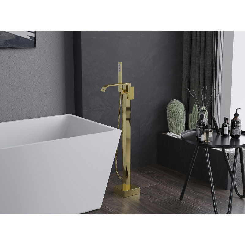 Mexen Lava voľne stojaca vaňová batéria, zlatá - 752433-50