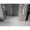 Mexen Velar posúvacie sprchové dvere 130 cm, Priehľadné, Biele - 871-130-000-01-20