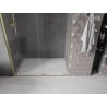 Mexen Velar posuvné sprchové dvere 140 cm, transparentné, zlaté kartáčované - 871-140-000-01-55