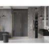 Mexen Velar posuvné sprchové dvere 140 cm, transparentné, zlaté kartáčované - 871-140-000-01-55