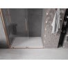 Mexen Velar posuvné sprchové dvere 150 cm, transparentné, brúsená meď - 871-150-000-01-65