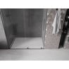 Mexen Velar posuvné sprchové dvere 140 cm, transparentné, brúsená gun gray - 871-140-000-01-66