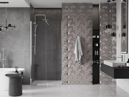 Mexen Velar sprchové dvere posuvné 90 cm, transparentné, chróm - 871-090-000-01-01