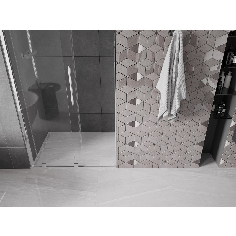 Mexen Velar posuvné sprchové dvere 120 cm, priehľadné, chróm - 871-120-000-01-01