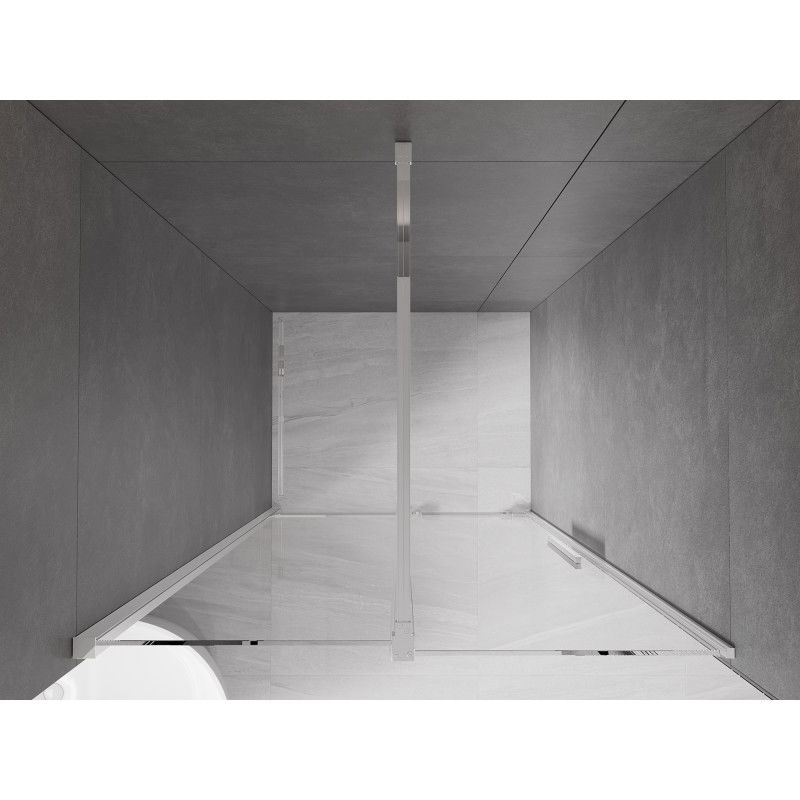 Mexen Velar posuvné sprchové dvere 110 cm, transparentné, chróm - 871-110-000-01-01