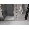 Mexen Velar posuvné sprchové dvere 110 cm, priehľadné, zlaté - 871-110-000-01-50