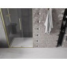 Mexen Velar posuvné sprchové dvere 90 cm, priehľadné, brúsené zlaté - 871-090-000-01-55