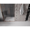 Mexen Velar posuvné sprchové dvere 100 cm, transparentné, ružové zlato - 871-100-000-01-60