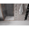 Mexen Velar posuvné sprchové dvere 100 cm, transparentné, brúsená meď - 871-100-000-01-65