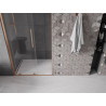 Mexen Velar posuvné sprchové dvere 100 cm, transparentné, brúsená meď - 871-100-000-01-65