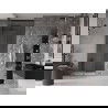 Mexen Velar posúvacie sprchové dvere 100 cm, Priehľadné, gun gray kefovaný - 871-100-000-01-66