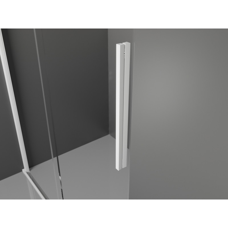 Mexen Velar posuvné sprchové dvere 150 cm, priehľadné, biele - 871-150-000-01-20