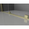 Mexen Velar posúvacie sprchové dvere 120 cm, Priehľadné, zlaté kefované - 871-120-000-01-55