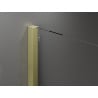 Mexen Velar posuvné sprchové dvere 140 cm, transparentné, zlaté kartáčované - 871-140-000-01-55