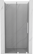 Mexen Velar posúvacie sprchové dvere 90 cm, Priehľadné, Biele - 871-090-000-01-20