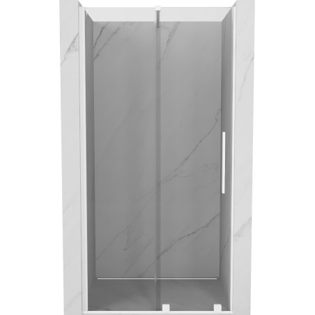 Mexen Velar posuvné sprchové dvere 100 cm, priehľadné, biele - 871-100-000-01-20