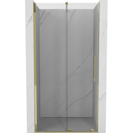 Mexen Velar posúvacie sprchové dvere 90 cm, Priehľadné, zlaté - 871-090-000-01-50